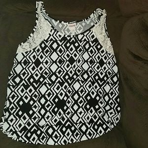 Mossimo Supply Co. Crochet Tank Top Large