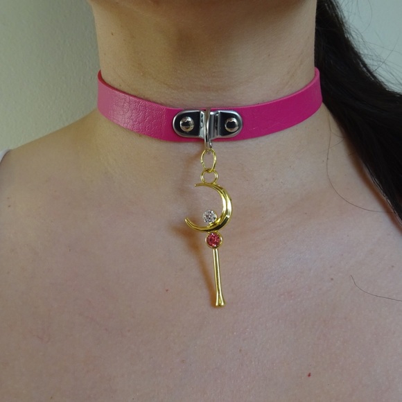 Kawaii Jewelry - Pink or Red Charm Choker