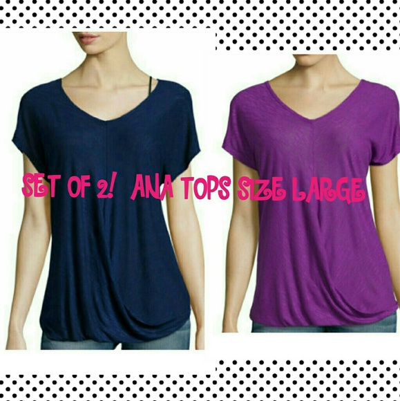Ana size large women's tops set of 2