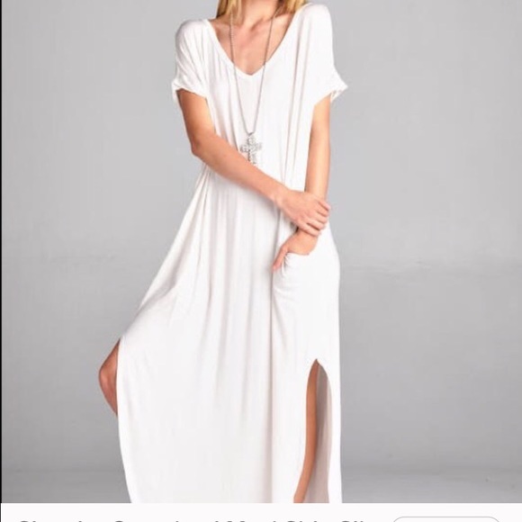 Slouchy Oversized Maxi Dress Shirtdress - Picture 2 of 4