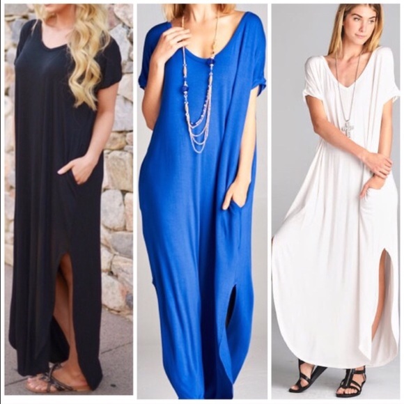 Slouchy Oversized Maxi Dress Shirtdress - Picture 4 of 4