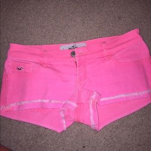 Hollister pink denim Jean shorts