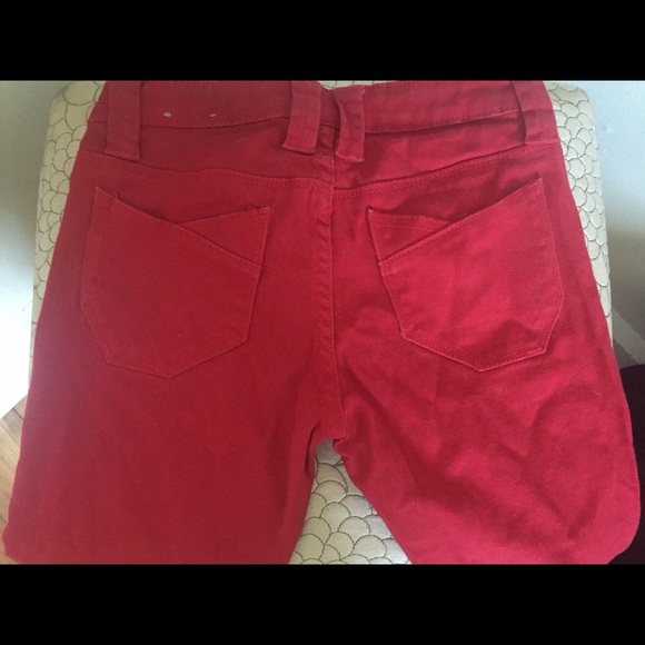 Red Skinny Jeans - Picture 2 of 2