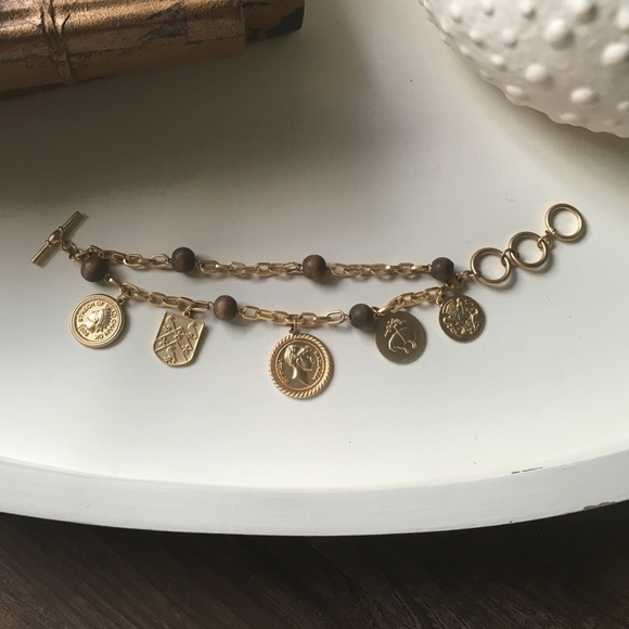 Gold plated double layered bracelet!