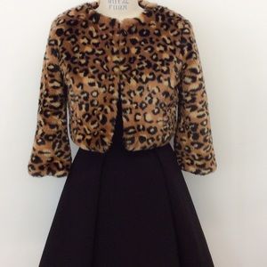 FAUX CHEETAH PRINT FOREVER 21 JACKET.