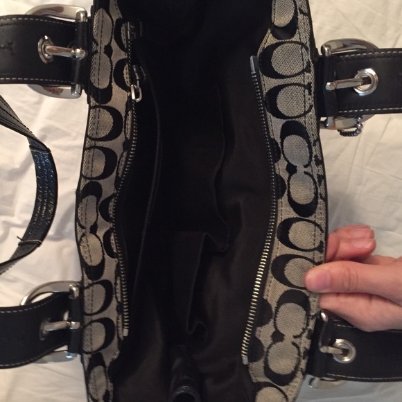 Black Coach Handbag - Picture 2 of 3