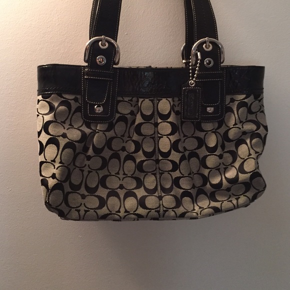 Black Coach Handbag - Picture 3 of 3