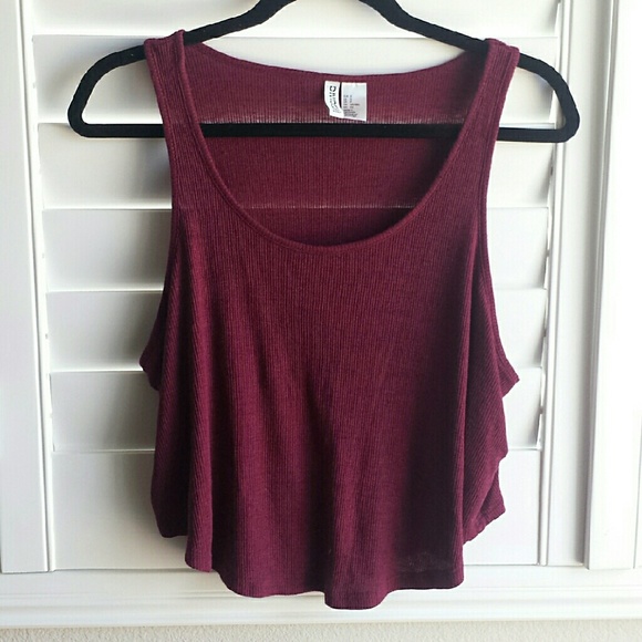 H&M Ribbed Cropped Tanktop