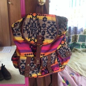 Tribal print back pack
