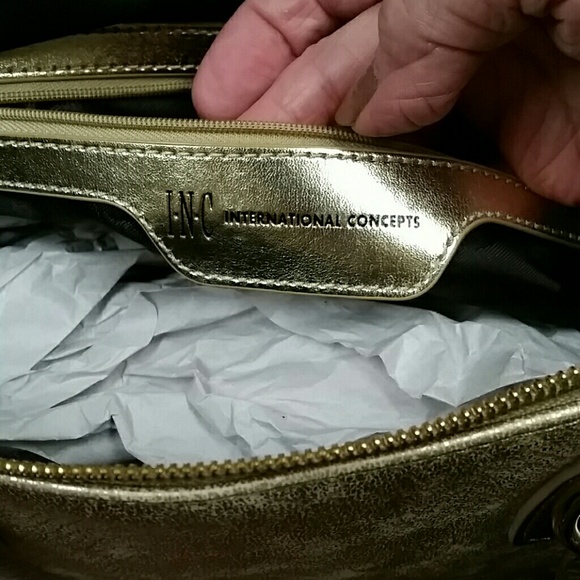 INC Michaella gold purse. New | Mercari INC gold Purse