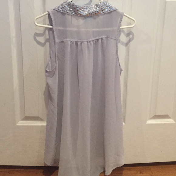 Gray button down - Picture 2 of 2