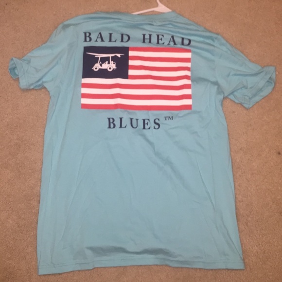 Short Sleeve frocket Bald head blues Tee