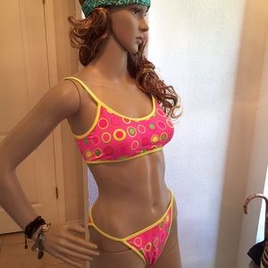 Neon Mod Surfer Bikini