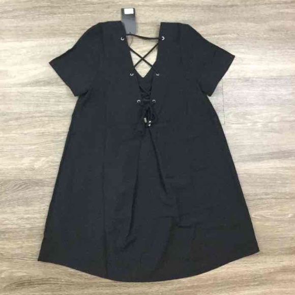 BLOWOUT CLEARANCE✨ New black lace-up dress - Picture 3 of 3