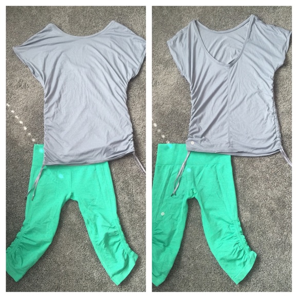 Lululemon workout top and bottom