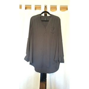 Torrid Charcoal Grey Blouse