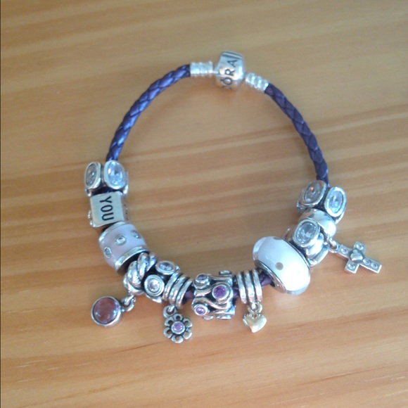 12 best Pandora purple ideas to save today | pandora  12 charm purple theme pandora bracelet