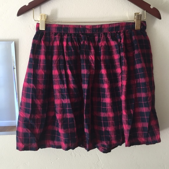 Plaid skater skirt