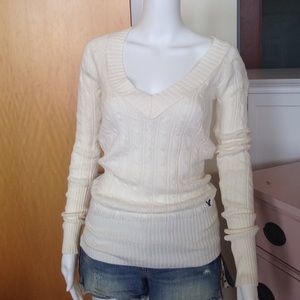 American Eagle outfitters cream sweater!