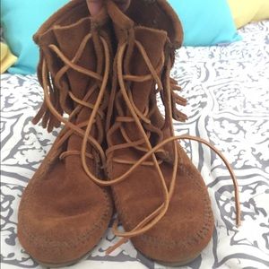 Moccasin Ankle Boots