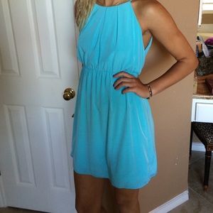 Light blue super cute dress.