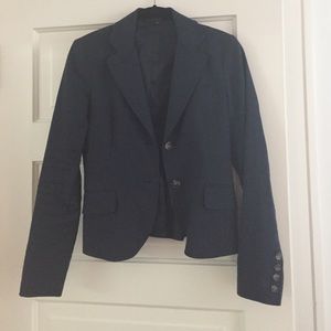 Theory Navy blue linen blazer