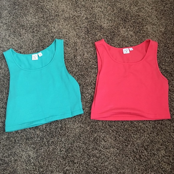 2 BP crop tops, one pink one blue... NWOT