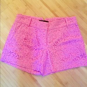 BCBG Maxazria Pink Lace Shorts