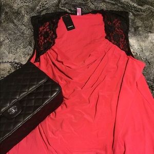 **Lace sleeve tank top