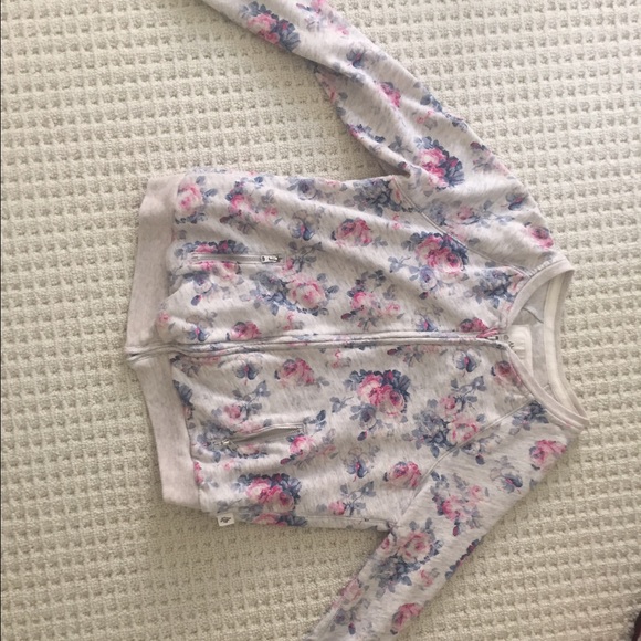 Abercombie Floral Bomber Jacket