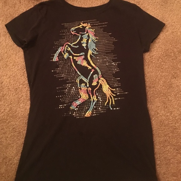 horse sequin shirt