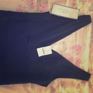 Black J Crew midi length dress NWT