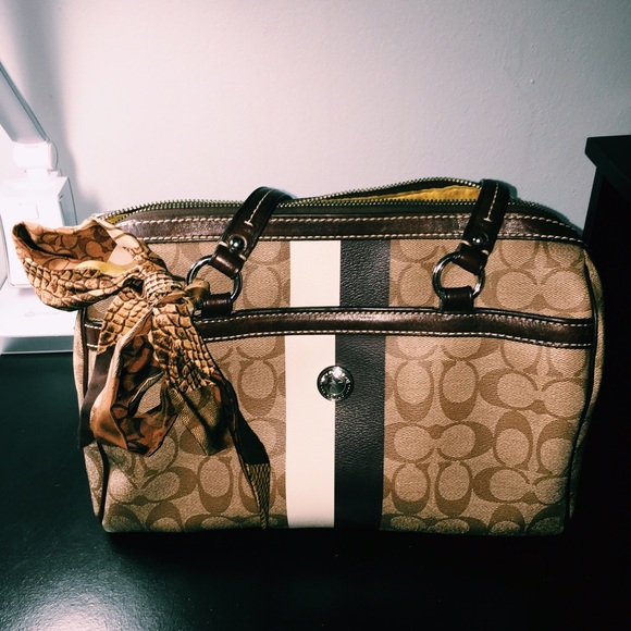 Coach Leather "Bowling" Bag