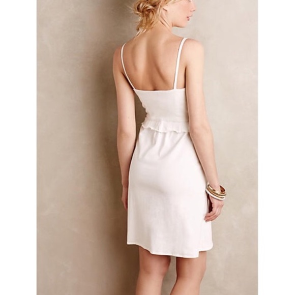 LAST ONE SALE💦Anthropologie White ruffle dress - Picture 3 of 7
