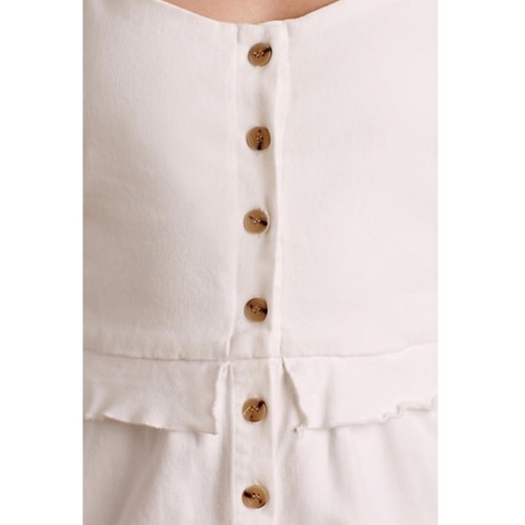 LAST ONE SALE💦Anthropologie White ruffle dress - Picture 4 of 7