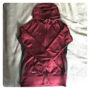 Nike full zip Therma fit hoodie with thumb hole