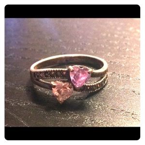 Pretty Pink and Purple Stone Ring - 7.5