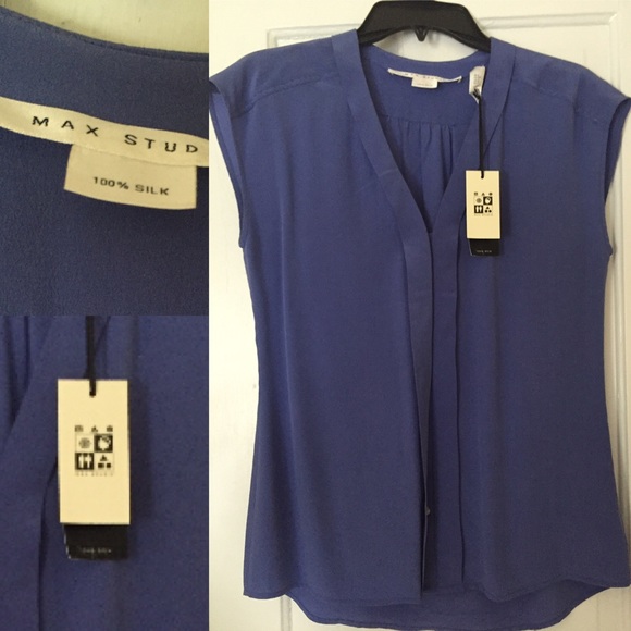 NWT Silk Batwing blouse