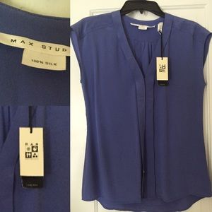 NWT Silk Batwing blouse