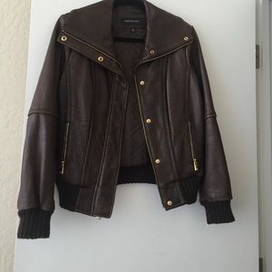 Brown Jones New York leather jacket
