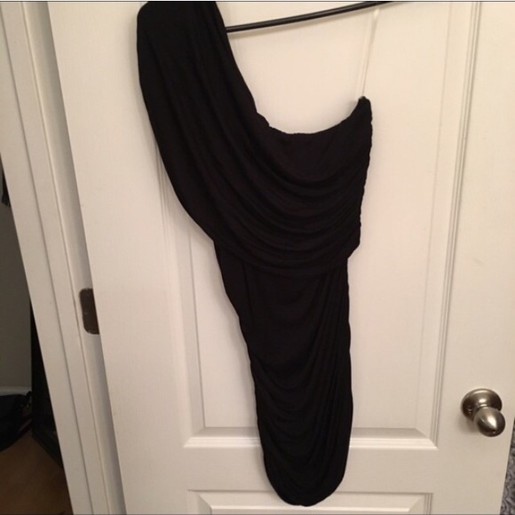 Little black dress one shoulder