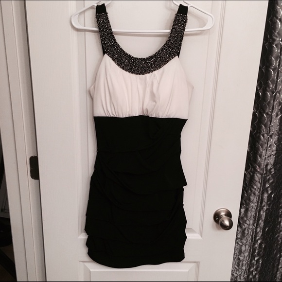 Black and white dress