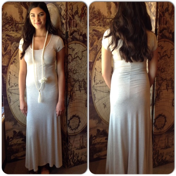 Beige Maxi Long Dress-Last One - Picture 2 of 4