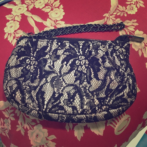 Express Black Lace Wristlet - Picture 1 of 3