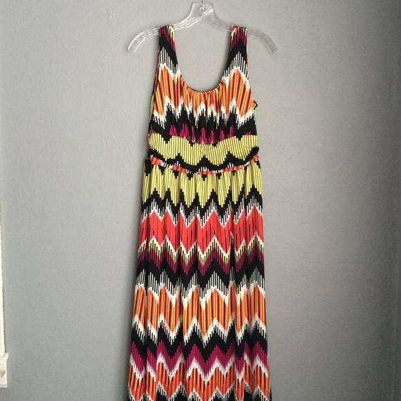AB Studio Chevron Print Dress