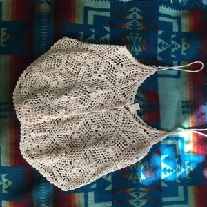 Crochet crop top tank!