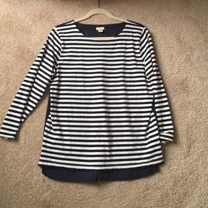 SOLD Blue and white striped shirt Jcrew factory