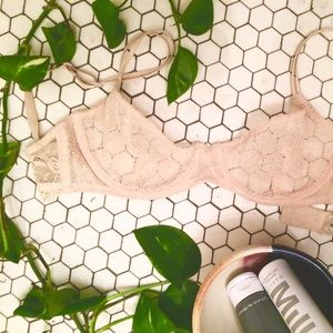 Nude/blush Kimchi Blue lace bra 32D