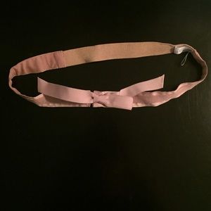 Light pink bow belt