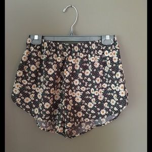 Floral Print Flowy Shorts